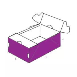 Ящики картонні з печаткою і складною висічкою
