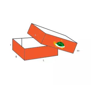 Коробка для кондитерских изделий из микрогофрокартона